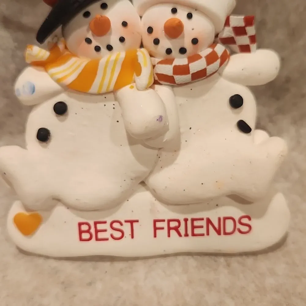 Snowman Best Friends Christmas Ornament